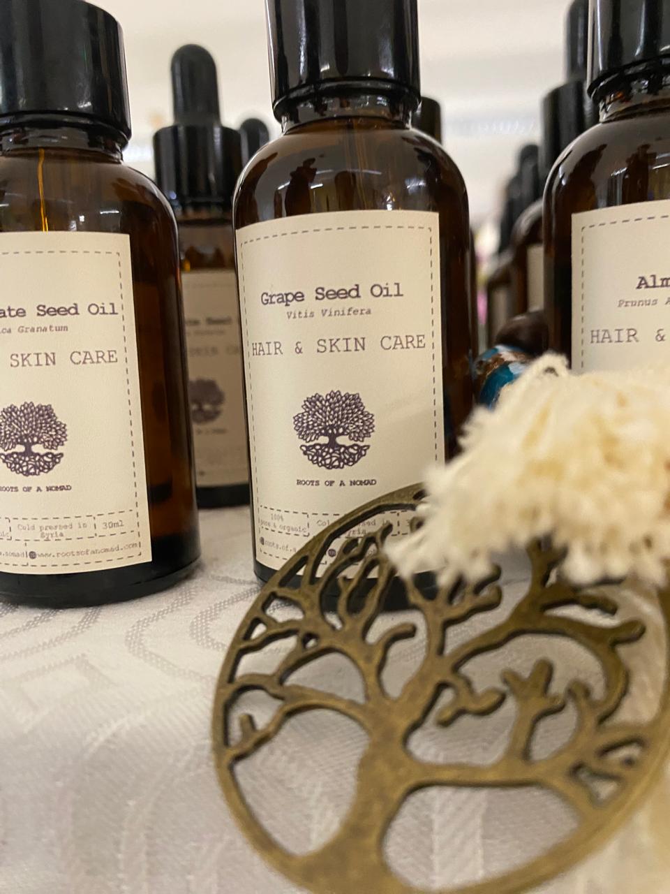 Grape seed oil - Organic and cold pressed- 30 ml